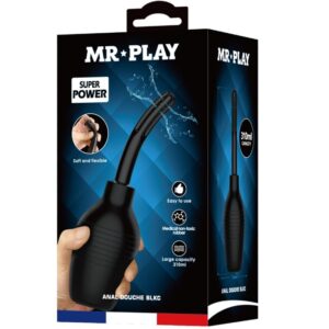 Mr Play-Irigator Anal Blkc Super Power Negru-Reincarcabil, USB - imagine 3