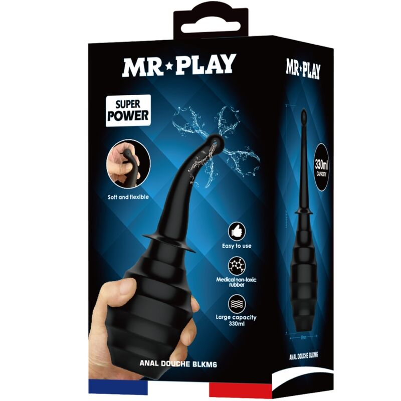 Mr Play-Duș Anal BLKM6 Super Power Negru-Reincarcabil, USB 4 img 174088 73a9fc528e5539e535518b049d740c41 1