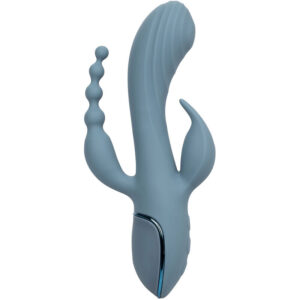 Calexotics-Vibrator Triple Ecstasy Gri-Silicon, 3 Trepte 19 Calexotics-Vibrator Triple Ecstasy Gri-Silicon, 3 Trepte - imagine 9