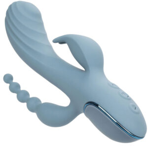 Calexotics-Vibrator Triple Ecstasy Gri-Silicon, 3 Trepte 16 Calexotics-Vibrator Triple Ecstasy Gri-Silicon, 3 Trepte - imagine 6