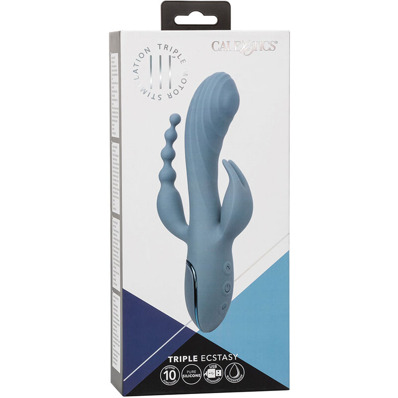 Calexotics-Vibrator Triple Ecstasy Gri-Silicon, 3 Trepte 2 img 174248 866a875bf13ed74719839253c5a4d227 1