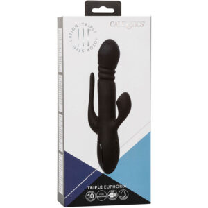 Calexotics-Vibrator Triple Euphoria Negru-3 Trepte, Reincarcabil 13 Calexotics-Vibrator Triple Euphoria Negru-3 Trepte, Reincarcabil - imagine 3
