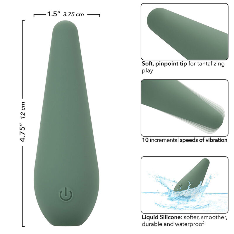 Calexotics-Mod Chic Stimulator Verde-Silicon, 10 Trepte 8 img 174292 2c0bff18af9597b37cb9d7a8fccd9a8e 1
