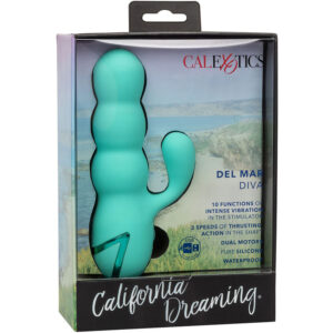 Calexotics-Del Mar Diva Vibrator Rabbit Aqua Green by California 17 Calexotics-Del Mar Diva Vibrator Rabbit Aqua Green by California - imagine 7