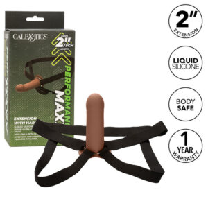 Calexotics-Performance Maxx Extensie cu Ham Piele Maro-Waterproof 20 Calexotics-Performance Maxx Extensie cu Ham Piele Maro-Waterproof - imagine 10