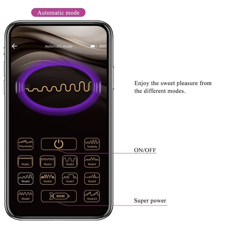 App Series-Nymph Ou Vibrator Controlat prin App, Lila-Silicon 9 img 174932 7baeda521d343ee9cd4c0657d66415aa 1