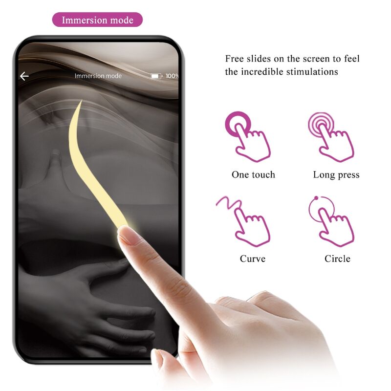App Series-Nymph Ou Vibrator Controlat prin App, Lila-Silicon 6 img 174935 5fbbcdd74e8c207424cdea0979c40f17 1