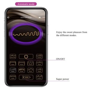 App Series-Baird G-spot 12 Vibrații Reîncărcabil Usb Lila 15 App Series-Baird G-spot 12 Vibrații Reîncărcabil Usb Lila - imagine 5