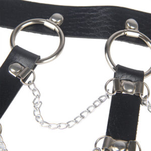 Subblime - Ham pentru Piept din Piele cu Lanțuri Negru One Size 14 Subblime - Ham pentru Piept din Piele cu Lanțuri Negru One Size - imagine 4