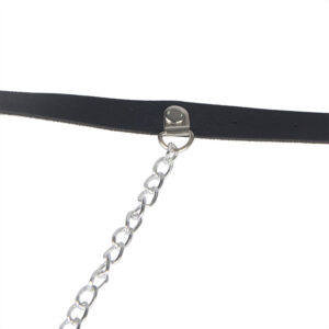 Subblime - Ham din Piele cu Lanț, Negru One Size 20 Subblime - Ham din Piele cu Lanț, Negru One Size - imagine 10