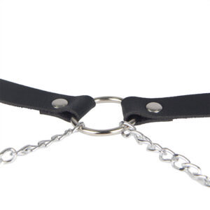 Subblime - Ham din Piele cu Lanț, Negru One Size 17 Subblime - Ham din Piele cu Lanț, Negru One Size - imagine 7