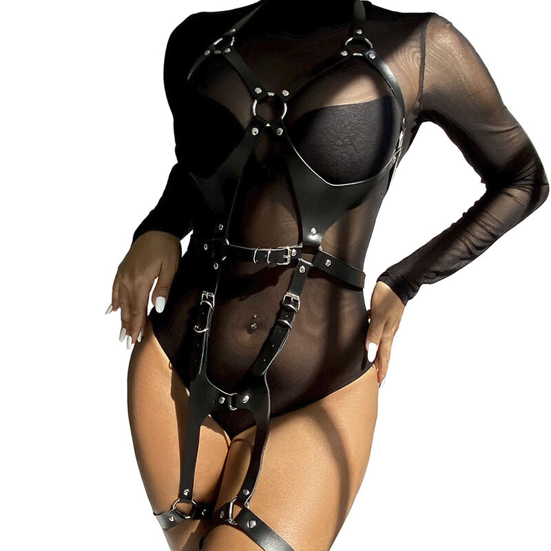 Subblime - Ham Full Body cu Catarame din Piele Negru One Size 8 img 175180 6339f243e924abdde5b0ec308f700aa3 1
