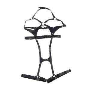 Subblime - Ham Full Body cu Catarame din Piele Negru One Size 15 Subblime - Ham Full Body cu Catarame din Piele Negru One Size - imagine 5