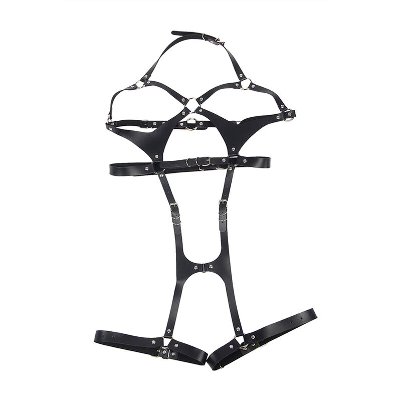 Subblime - Ham Full Body cu Catarame din Piele Negru One Size 5 img 175183 c0a6509d46bad9ea25411a44d16394c5 1