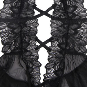 Subblime - Teddy Halter Neck Spate Gol din Dantelă Negru /, S/M/L/XL - imagine 9
