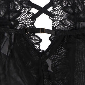 Subblime-Teddy Halter Neck Spate Gol din Dantelă Negru/, S/M/L/XL · Lenjerie Sexy Femei (imaginea 9)