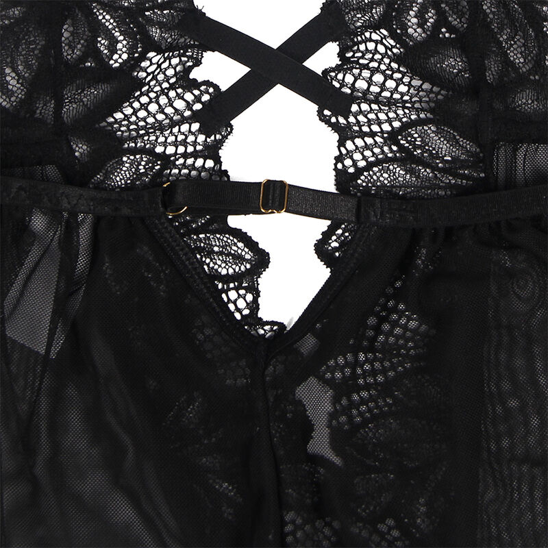 Subblime-Teddy Halter Neck Spate Gol din Dantelă Negru/, S/M/L/XL · Lenjerie Sexy Femei (imaginea 9)