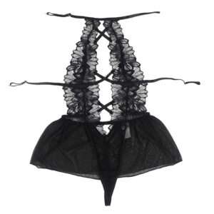 Subblime-Teddy Halter Neck Spate Gol din Dantelă Negru/, S/M/L/XL · Lenjerie Sexy Femei (imaginea 8)