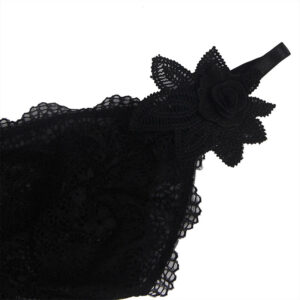 Subblime-Babydoll din Tul cu Dantelă și Detaliu Floral, Negru,/ 14 Subblime-Babydoll din Tul cu Dantelă și Detaliu Floral, Negru,/ - imagine 5