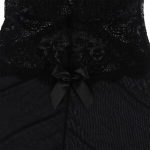Subblime-Babydoll din Tul cu Dantelă și Detaliu Floral, Negru,/ 16 Subblime-Babydoll din Tul cu Dantelă și Detaliu Floral, Negru,/ - imagine 7