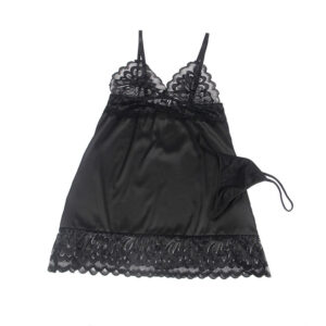 Subblime-Babydoll cu Imprimeu Floral la Piept Negru/, S/M/L/XL - imagine 4