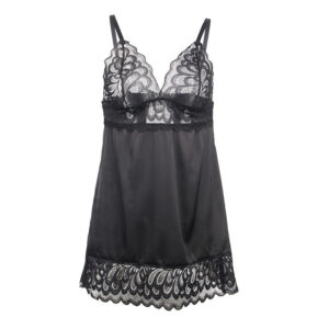 Subblime-Babydoll cu Imprimeu Floral la Piept Negru/, S/M/L/XL - imagine 5