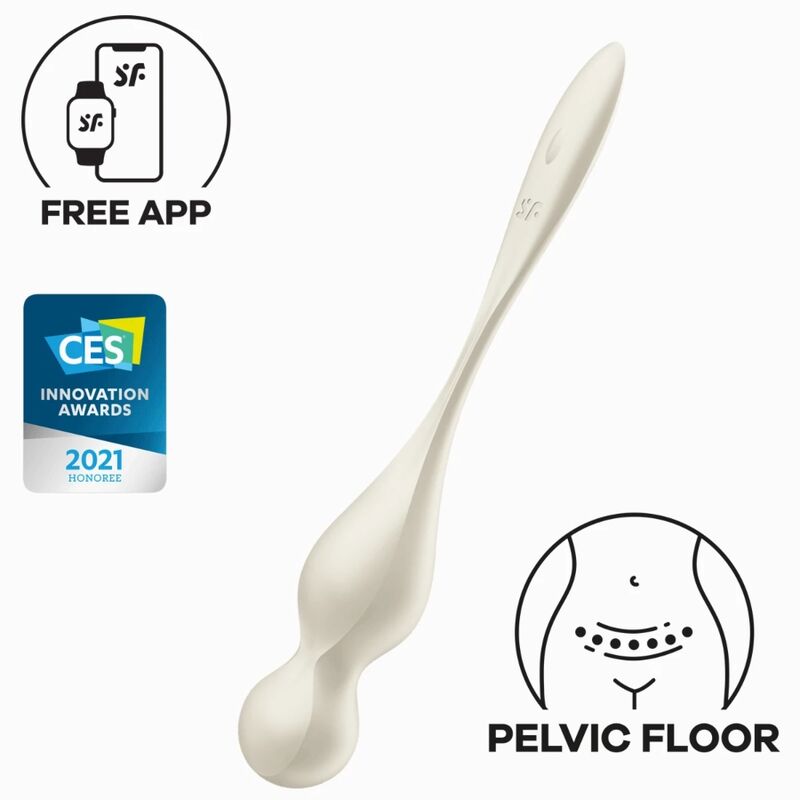 Satisfyer Balls-Love Birds Bile Kegel Vibrante, Albe-Silicon, 12 1 Satisfyer Balls-Love Birds Bile Kegel Vibrante, Albe-Silicon, 12 · Jucarii Anale