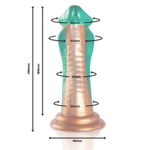 Epic-Python Dildo Cobra Green-Silicon 11 Epic-Python Dildo Cobra Green-Silicon - imagine 3