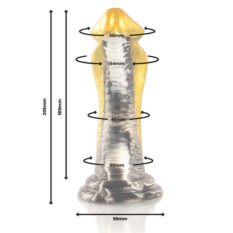 Epic-Drakon Dildo Cobra Galbenă-Silicon 2 img 176586 50bb12c164373bac695645ff216fe378 1