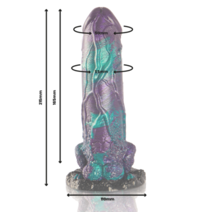 Epic-Basilisk Dildo cu Solzi, Plăcere Dublă, Mărime Mare-Silicon 11 Epic-Basilisk Dildo cu Solzi, Plăcere Dublă, Mărime Mare-Silicon - imagine 3