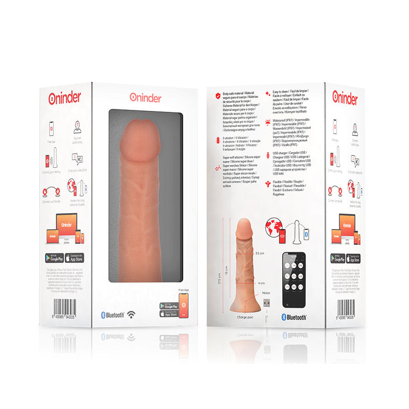 Oninder-Small Bogotá Vibrator Dildo 9 Viteze Natural 17.5 cm 5 img 177067 07c27509ae479d235165eb8cb430aed9 1