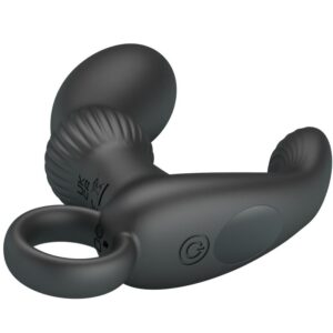 Anal Toys-Cayla Vibrator Masajer Anal Negru-Silicon, 12 Trepte - imagine 4