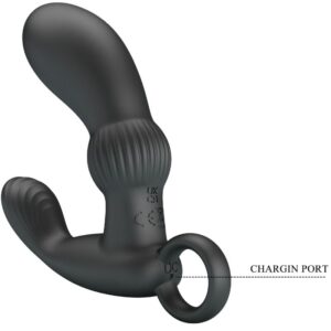 Anal Toys-Cayla Vibrator Masajer Anal Negru-Silicon, 12 Trepte - imagine 7
