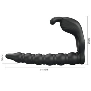 For Him-Blackney Inel pentru Penis cu Vibrator Negru-Silicon, 7 12 For Him-Blackney Inel pentru Penis cu Vibrator Negru-Silicon, 7 - imagine 5