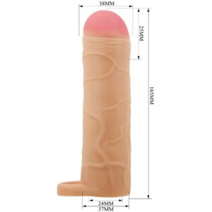 For Him-Bunion Husa Extindere Penis Flesh, Culoare Naturală-TPR - imagine 4