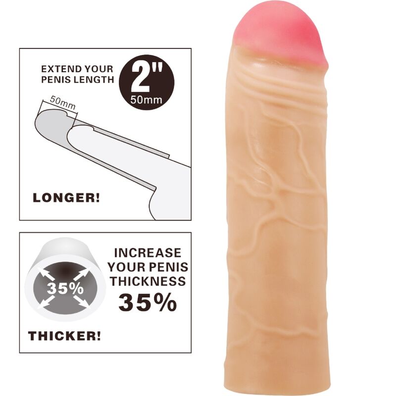 For Him-Chane Husa Extensibilă pentru Penis, Culoare Flesh-TPR 5 img 178075 2d34e843bd34578f3ec8005533ed5f11 1