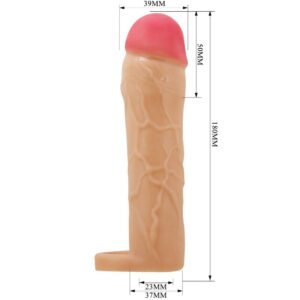 For Him-Chane Husă Extensor pentru Penis, Culoare Piele 10 For Him-Chane Husă Extensor pentru Penis, Culoare Piele - imagine 4
