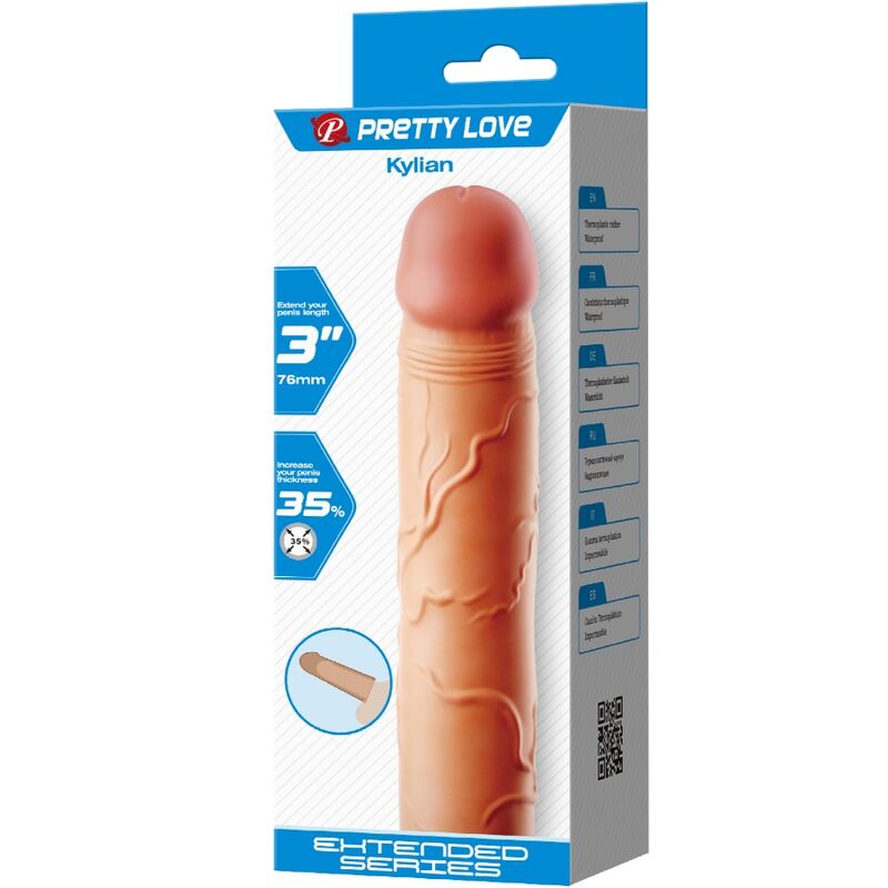 For Him-Kylian Husă de Extindere pentru Penis Flesh-TPR 6 img 178105 3b2bb6df6eb92b18e6f49cfa2564a1fd 1