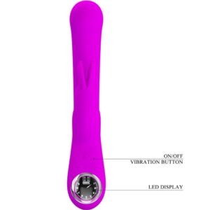 High Tech-Skylar Purple Stimulator Vibrator-Silicon, 10 Trepte - imagine 8