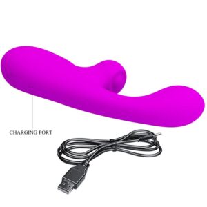 High Tech-Skylar Purple Stimulator Vibrator-Silicon, 10 Trepte - imagine 9