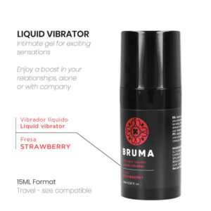 Bruma-Vibrator Lichid Ultra Sliding Căpșuni 15 ml · Afrodisiace Femei (imaginea 5)