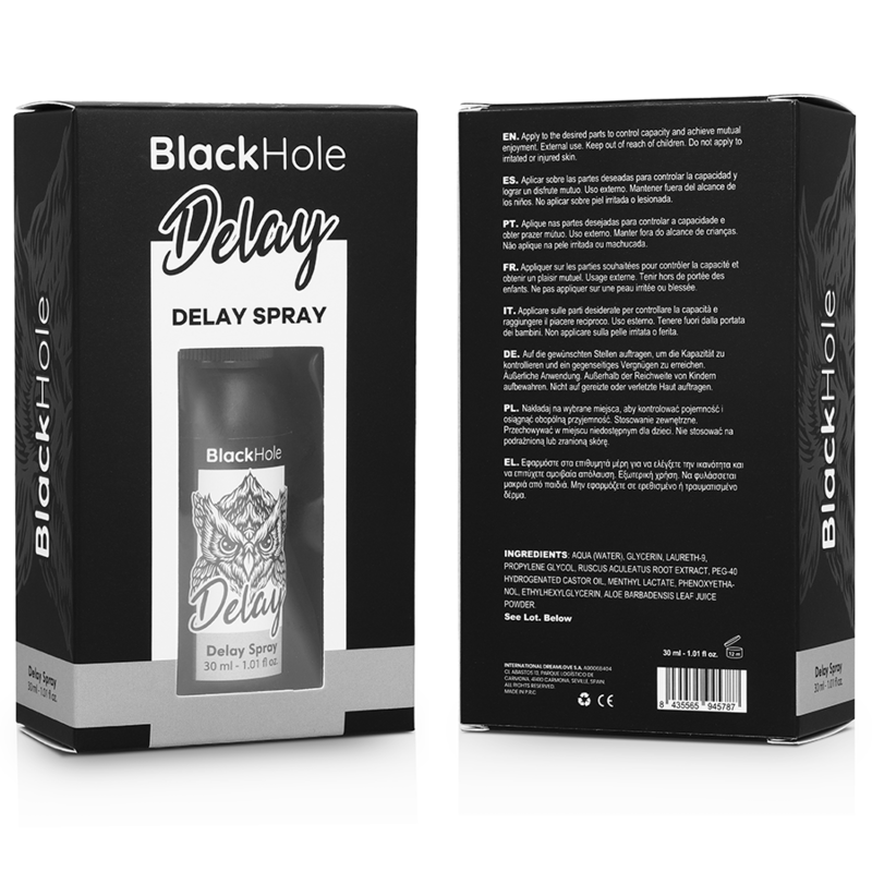 Black Hole-Delay Spray Study Forte 30 ml · Afrodisiace Barbati (imaginea 7)