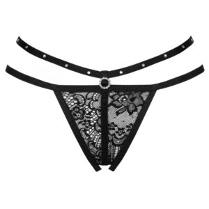 Livco Corsetti Fashion-Nomade Tanga Crotchless Negru, S/M/L/XL 10 Livco Corsetti Fashion-Nomade Tanga Crotchless Negru, S/M/L/XL - imagine 3