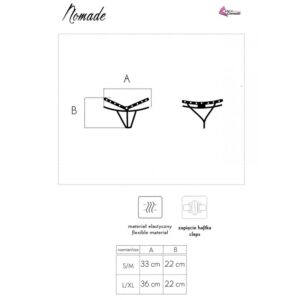 Livco Corsetti Fashion-Nomade Tanga Crotchless Negru, S/M/L/XL 14 Livco Corsetti Fashion-Nomade Tanga Crotchless Negru, S/M/L/XL - imagine 7