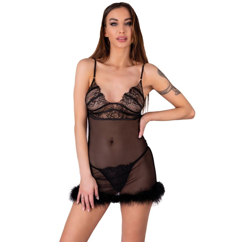 LIVCO CORSETTI FASHION - ZERUNAM SET BABYDOLL + BLACK THONG img 179267 3c19f5c74db31ddeb11213391aa212c6 1