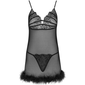 Livco Corsetti Fashion-Zerunam Set Babydoll + Tanga Negru 7 Livco Corsetti Fashion-Zerunam Set Babydoll + Tanga Negru - imagine 3
