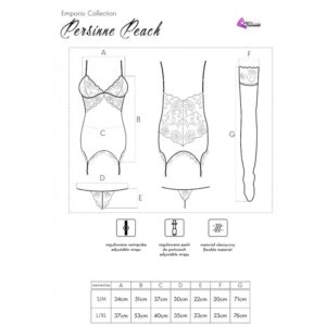Livco Corsetti Fashion-Persinne Peach Set Corset, Tanga si 9 Livco Corsetti Fashion-Persinne Peach Set Corset, Tanga si - imagine 4