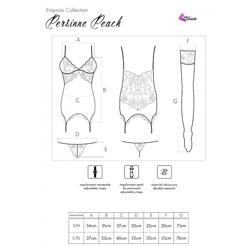 Livco Corsetti Fashion-Persinne Peach Set Corset, Tanga si 4 img 179283 8a9f5d9138a0df7f9075e34de9f6385f 1