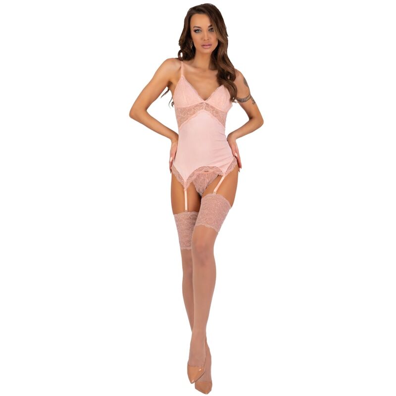 Livco Corsetti Fashion-Persinne Peach Set Corset, Tanga si 1 img 179286 e7cb26b5890fa652d4a0aa7957c6c98c 1