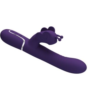 High Tech-Rabbit Vibrator Multifuncțional 4 în 1 Butterfly - imagine 6